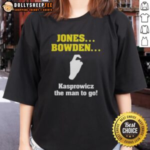 Alternative view of Hot Jones Bowden Kasprowicz The Man To Go T-Shirt
