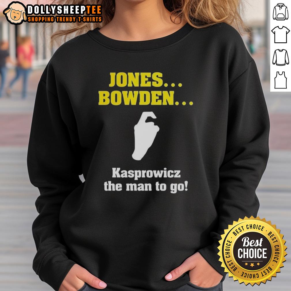 Hot Jones Bowden Kasprowicz The Man To Go T-Shirt - Image 4