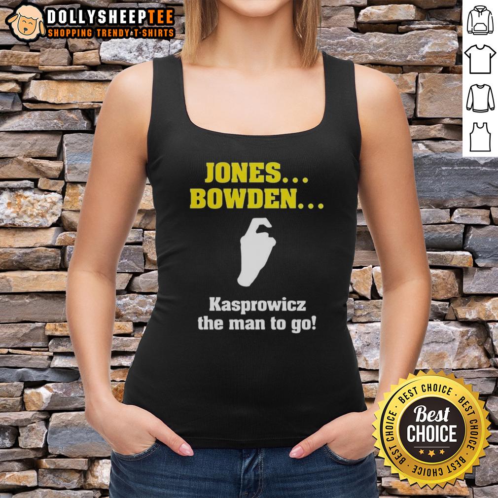 Hot Jones Bowden Kasprowicz The Man To Go T-Shirt - Image 3