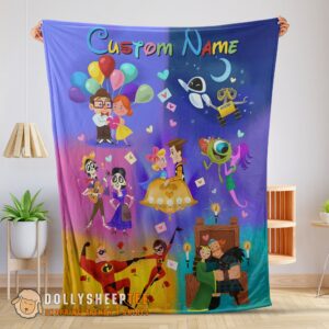 Perfect Disney Pixar Cartoon All Story Velveteen Cute Blanket Fleece Customized Blanket