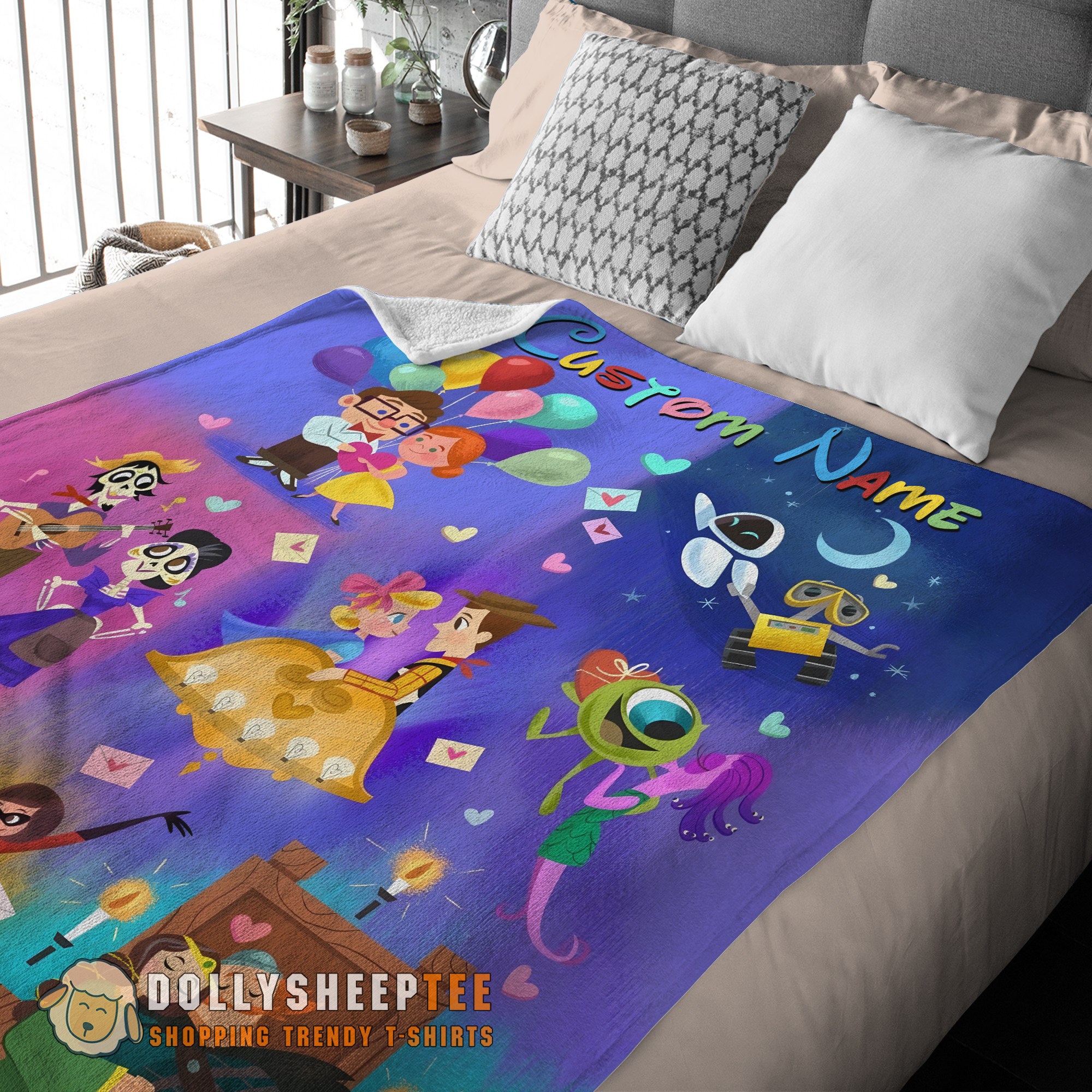 Perfect Disney Pixar Cartoon All Story Velveteen Cute Blanket Fleece Customized Blanket - Image 3
