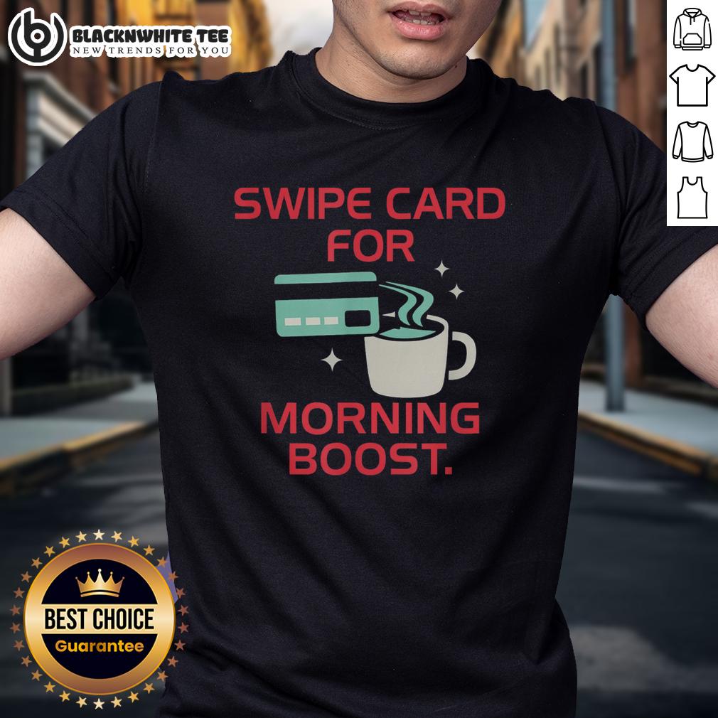 Official Coffee Swipe Card For Morning Boost Caffeine Lover T-Shirt