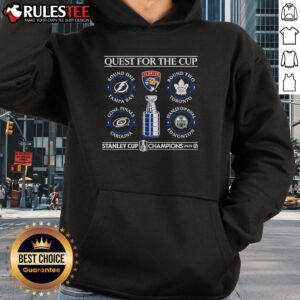 Alternative view of Official Quest For The Cup Florida Panthers 2025 Stanley Cup Champions Schedule T-Shirt