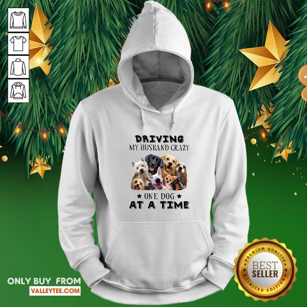 Great Driving My Husband Crazy One Dog At A Time Shirt - Image 2