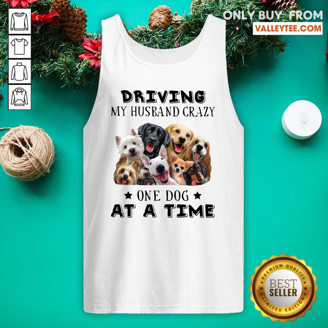 Great Driving My Husband Crazy One Dog At A Time Shirt - Image 4