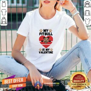 Alternative view of Happy Retro Dog Heart Valentines Day Shirt