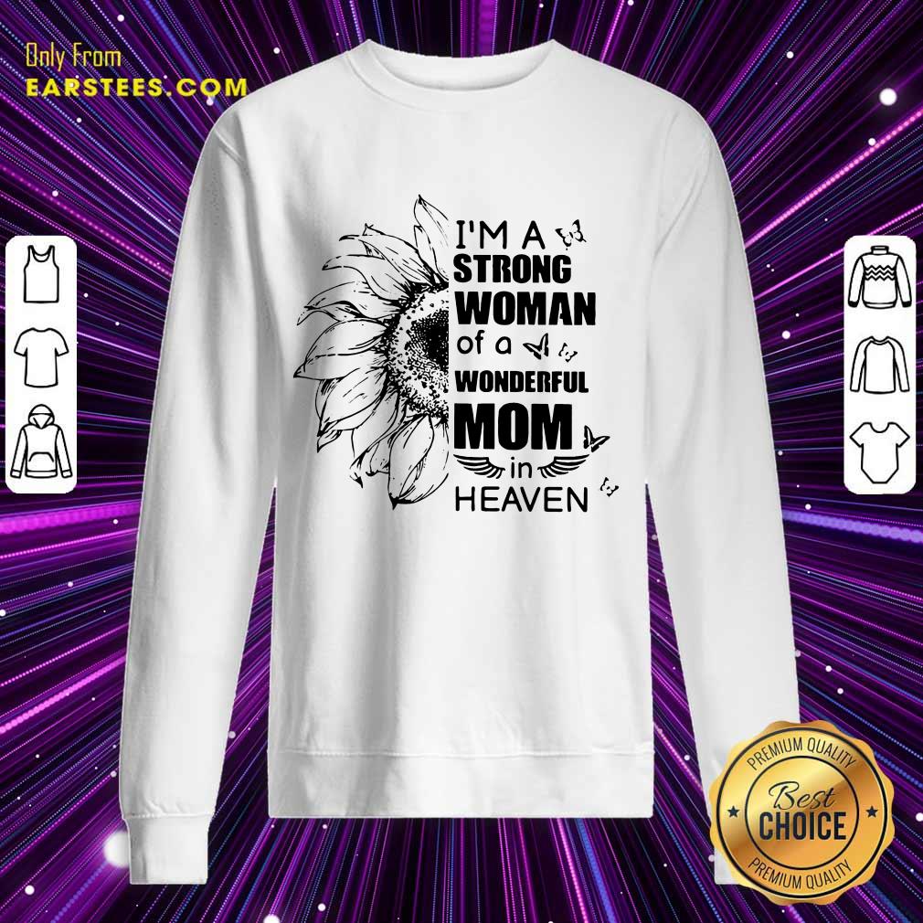 Top Strong Woman Wonderful Mom Heaven Shirt - Image 3