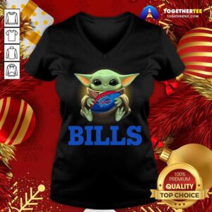Alternative view of Cute Baby Yoda Hug Buffalo Bills Shirt