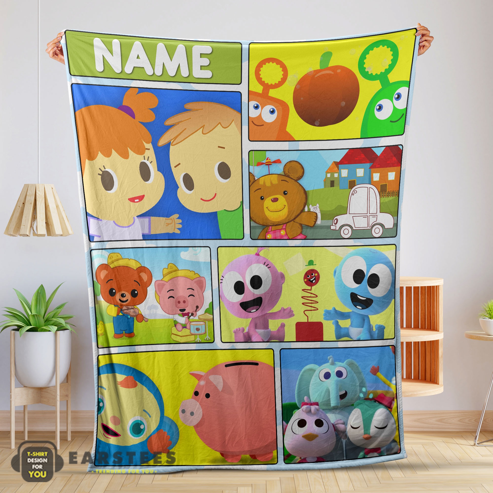 Good Cartoon Baby First TV Quilt Velveteen Cute Blanket Fleece Customized Blanket