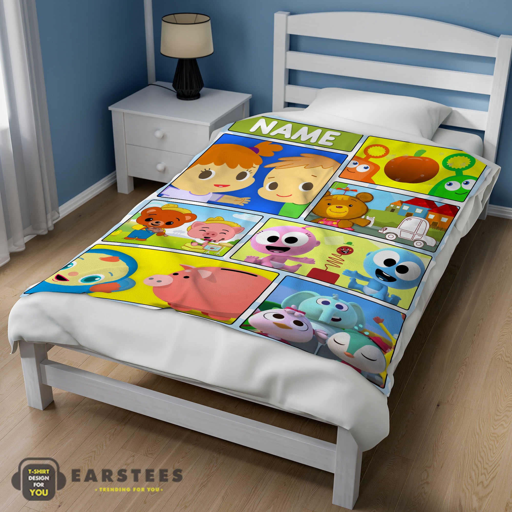 Good Cartoon Baby First TV Quilt Velveteen Cute Blanket Fleece Customized Blanket - Image 3