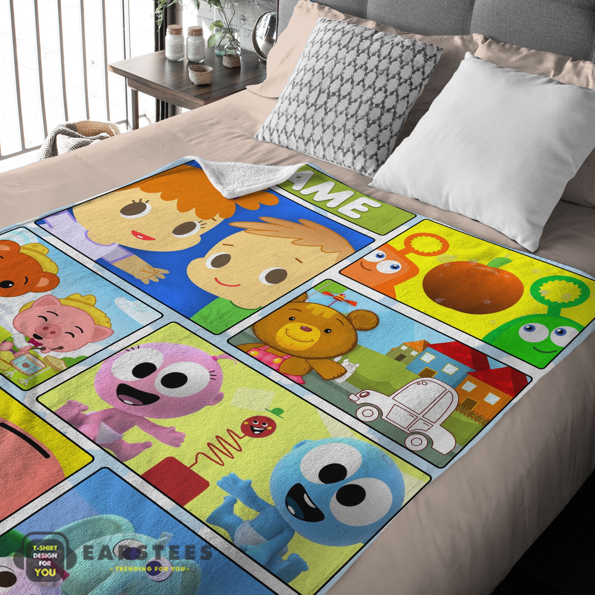 Good Cartoon Baby First TV Quilt Velveteen Cute Blanket Fleece Customized Blanket - Image 2