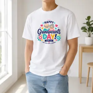 Hot Happy Grandparents Day Floral Love Wisdom Cute Shirt