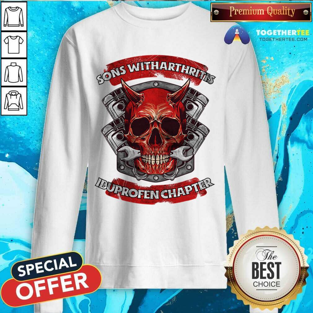 Skull Sons With Arthritis Ibuprofen Chapter Shirt - Image 5
