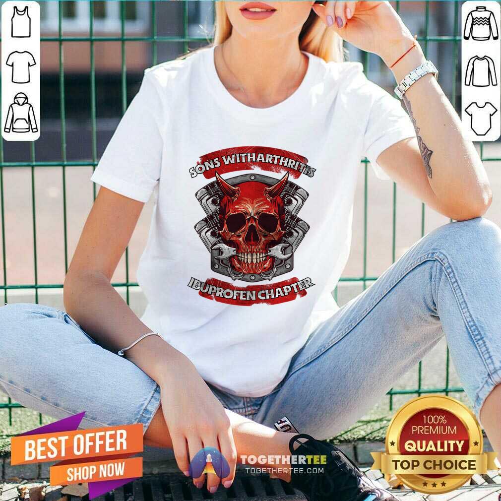 Skull Sons With Arthritis Ibuprofen Chapter Shirt - Image 3