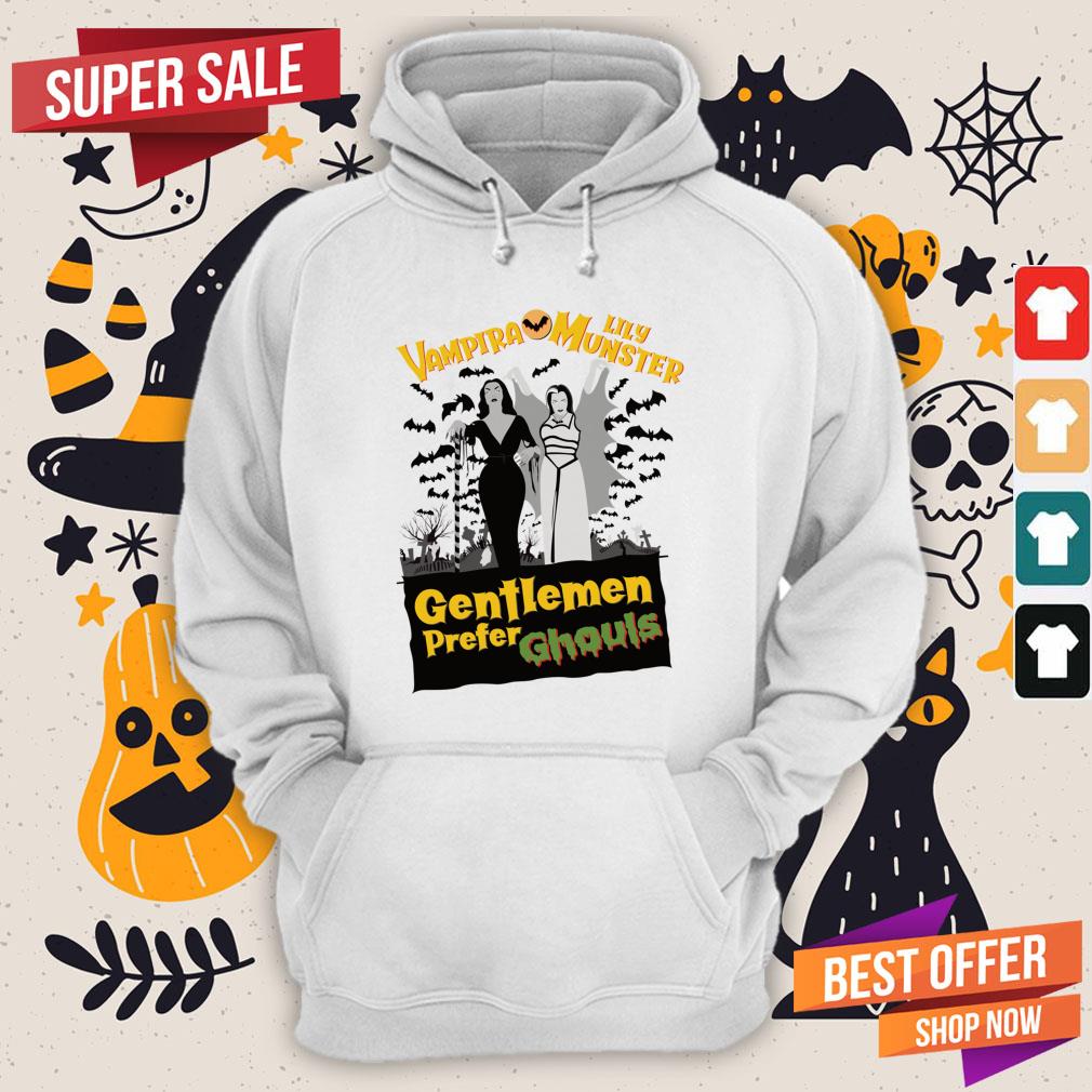Vampira Lily Munster Gentlemen Prefer Ghouls Halloween Shirt - Image 5