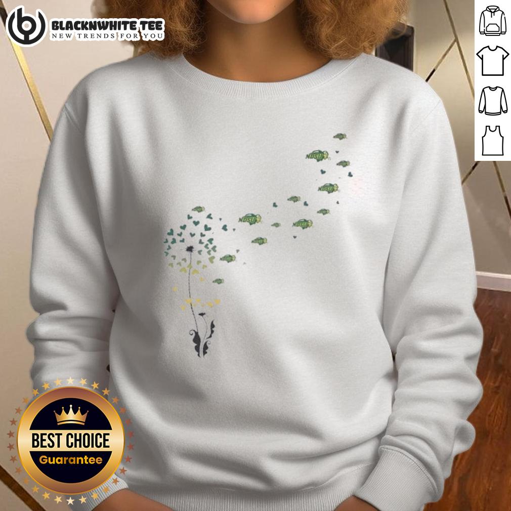 Nice Dandelion Flower North Dakota State Bison Football Logo T-Shirt - Image 5