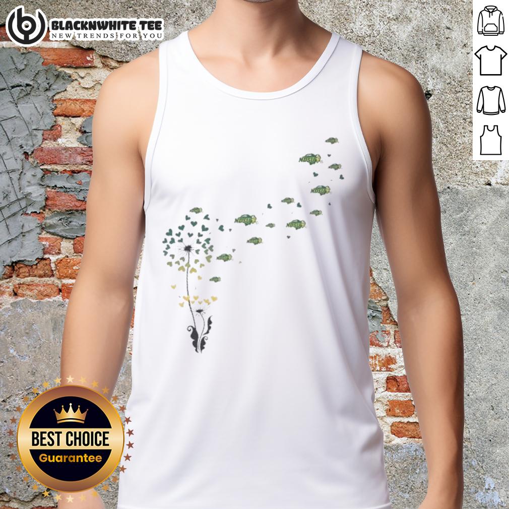 Nice Dandelion Flower North Dakota State Bison Football Logo T-Shirt - Image 4