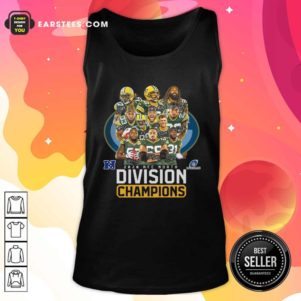 Good Bay Packers 2020 Nfc North Playoffs Division Champions Signatures Shirt - Image 4