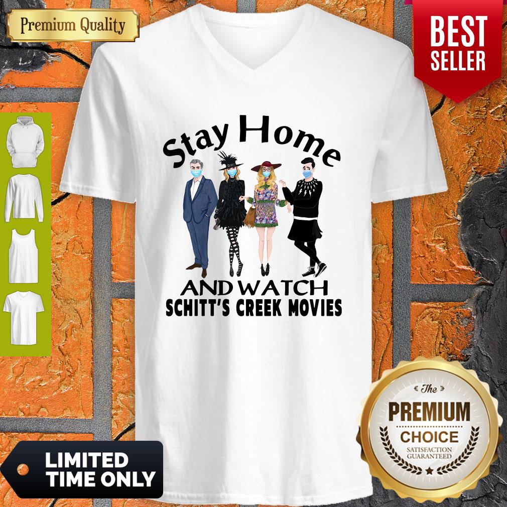 Top Stay Home And Watch Schitt’s Creek Movies Shirt - Image 4
