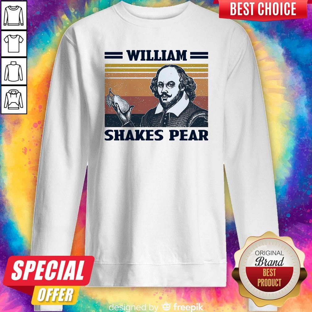 Premium William Shakes Pear Vintage Shirt - Image 4