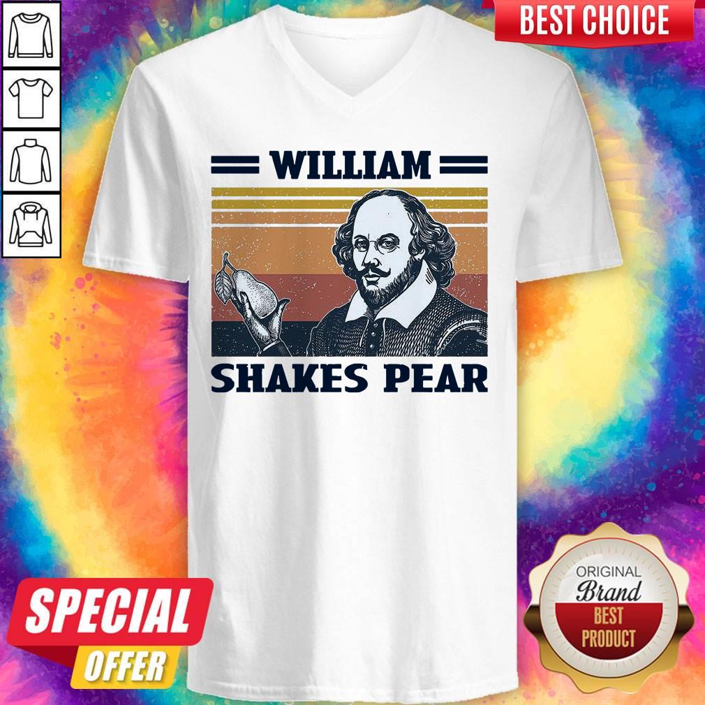 Premium William Shakes Pear Vintage Shirt - Image 2