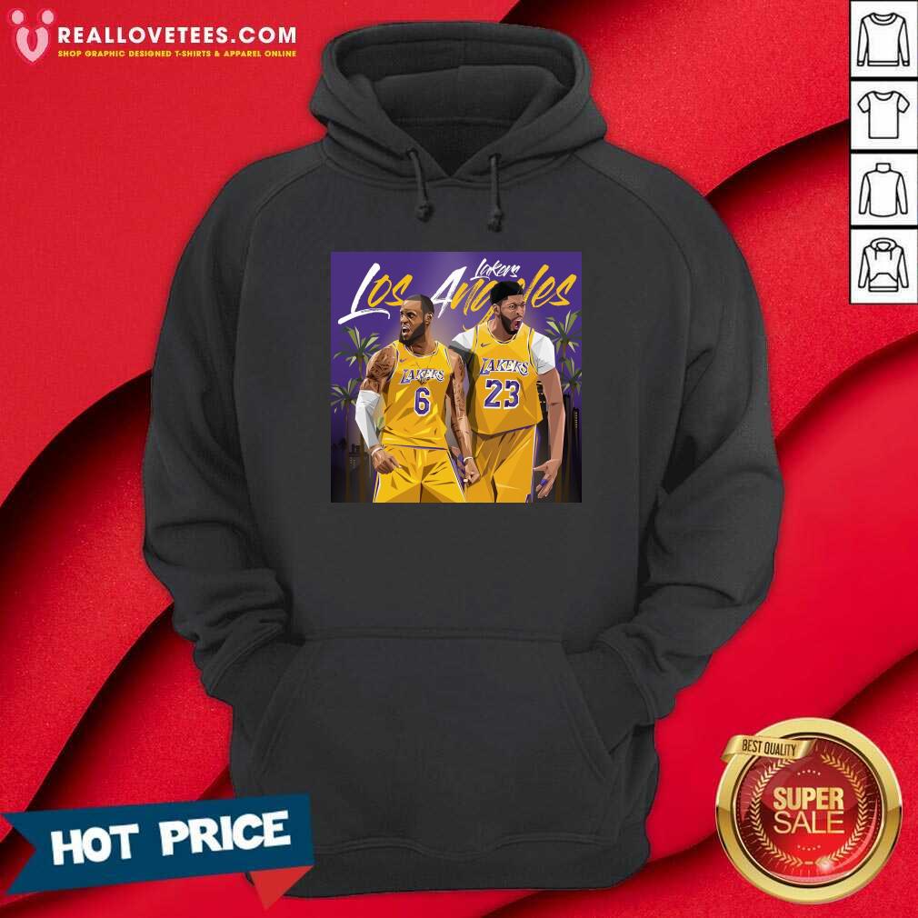 Love Los Angeles Lakers Eddie Jones And Lebron James Shirt - Image 4