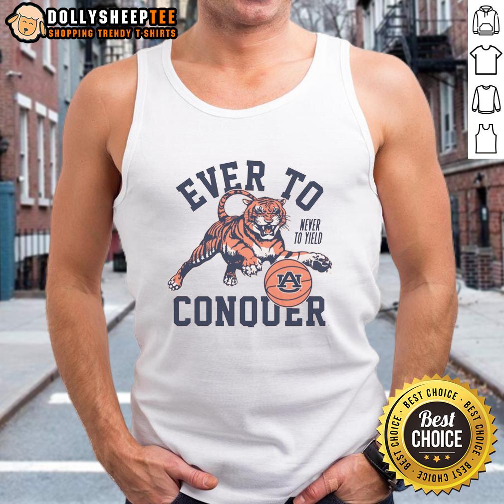 Original Ever To Conquer Auburn Basketball Vintage T-Shirt - Image 4