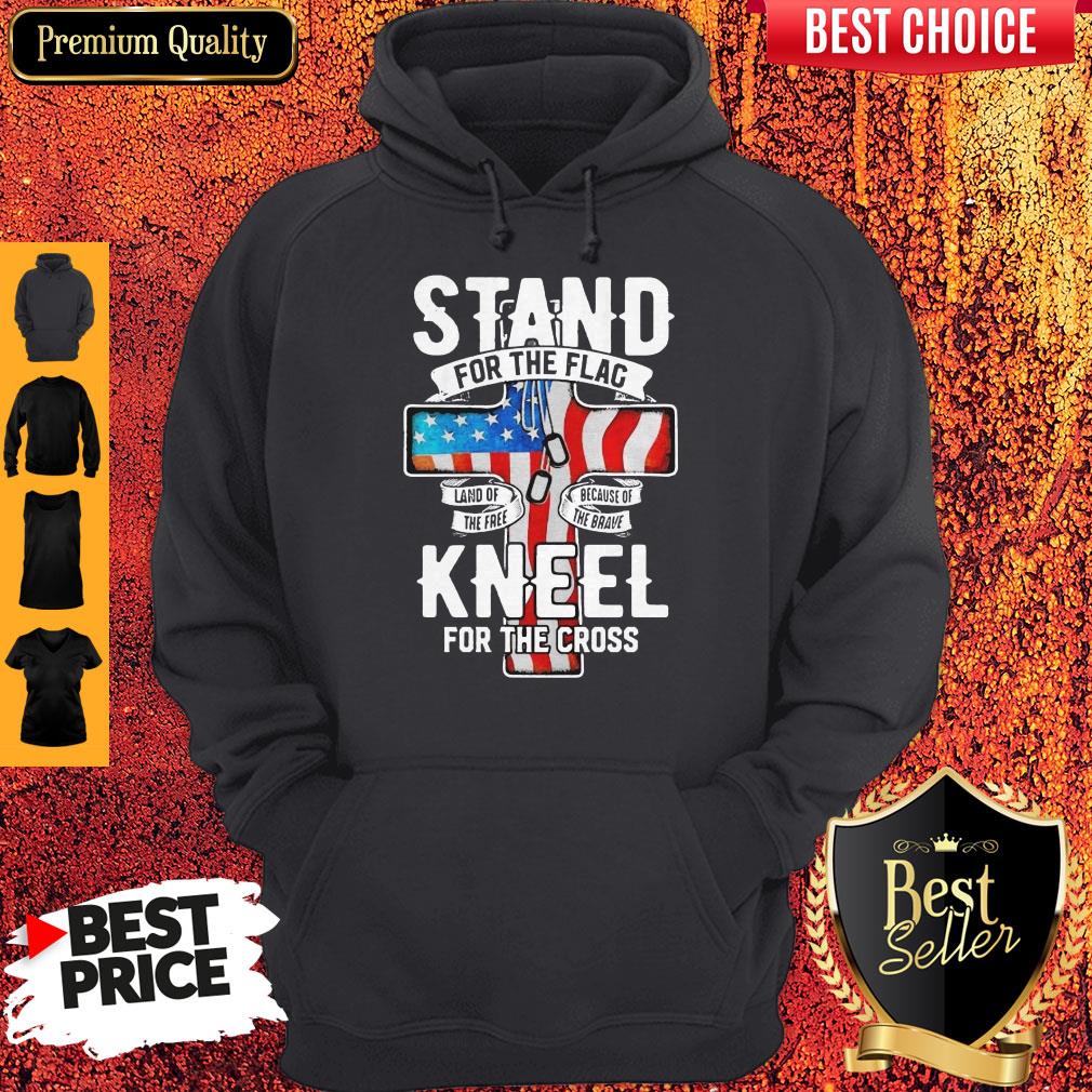 Awesome Independence Day Stand For The Flac Kneel For The Cross Shirt - Image 2