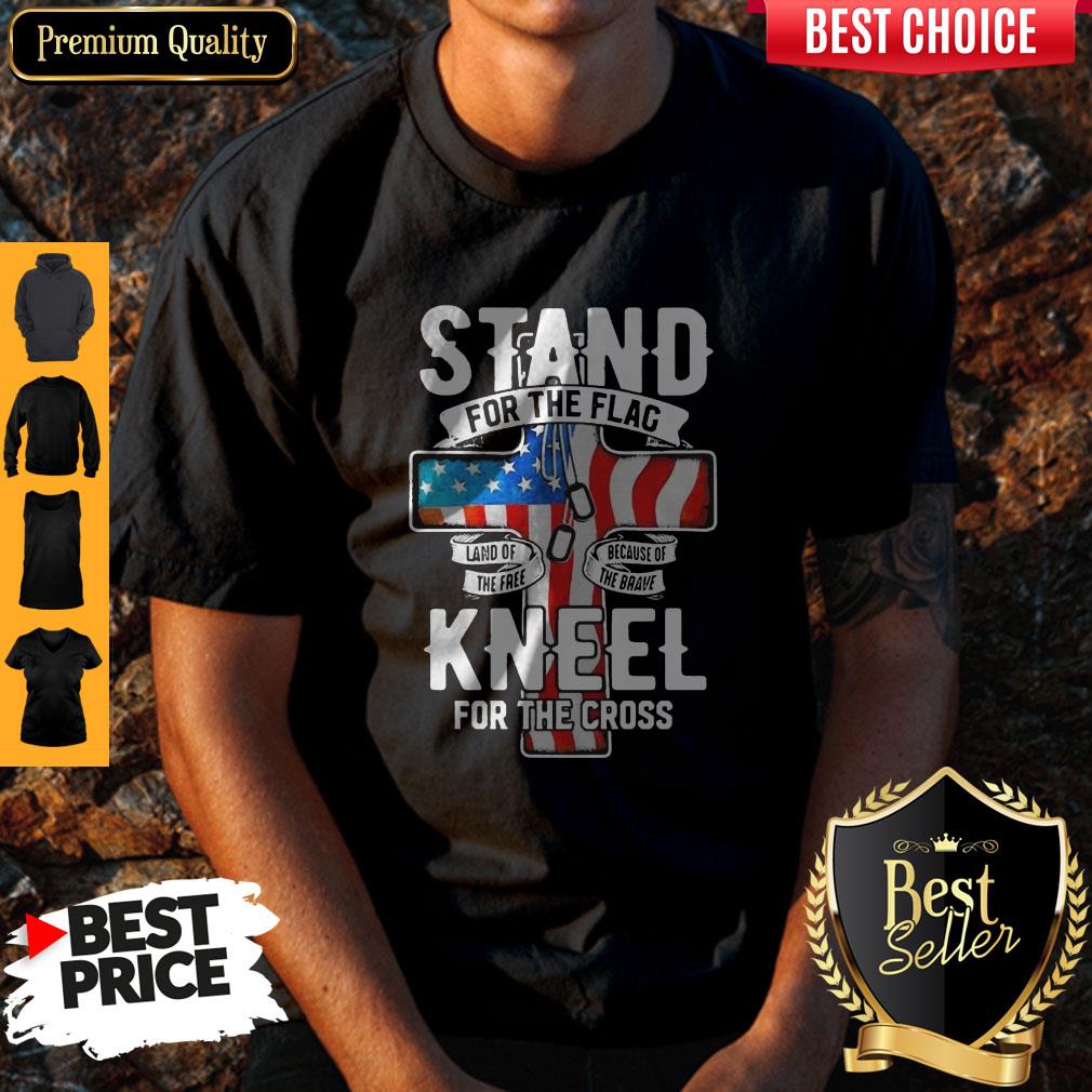 Awesome Independence Day Stand For The Flac Kneel For The Cross Shirt