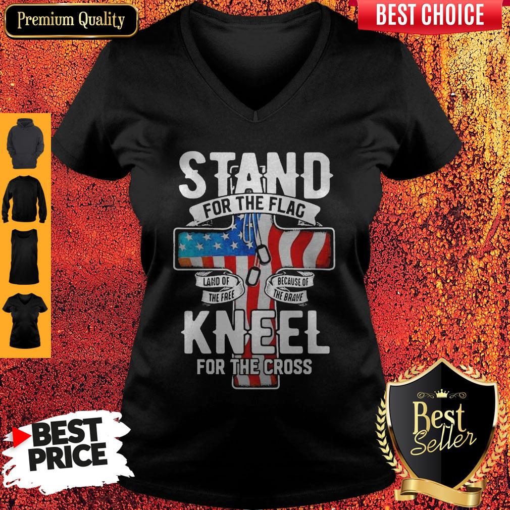 Awesome Independence Day Stand For The Flac Kneel For The Cross Shirt - Image 5