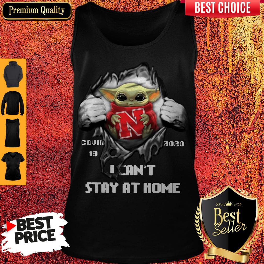 Blood Inside Me Baby Yoda Nebraska Cornhuskers Covid 19 2020 I Can’t Stay At Home Shirt - Image 4
