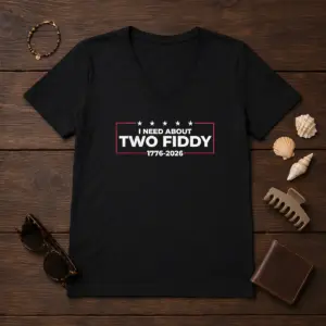 Alternative view of Top I Need About Two Fiddy 1776 2026 Shirt