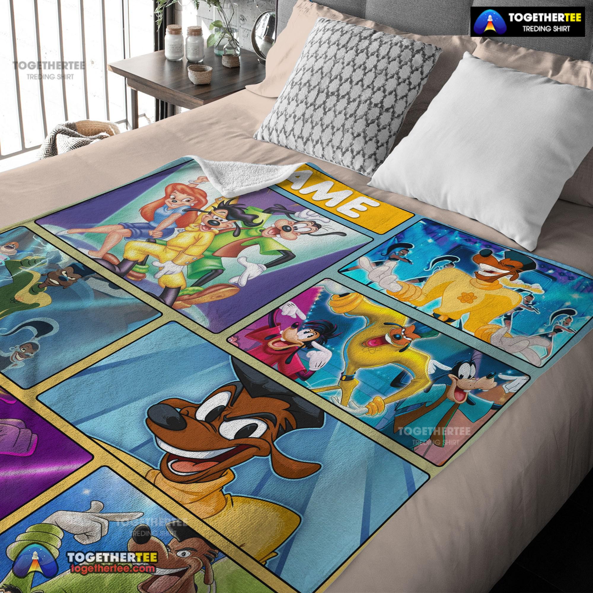 Official Disney A Goofy Movie Max Goof & Powerline Blanket Fleece Customized Blanket - Image 3