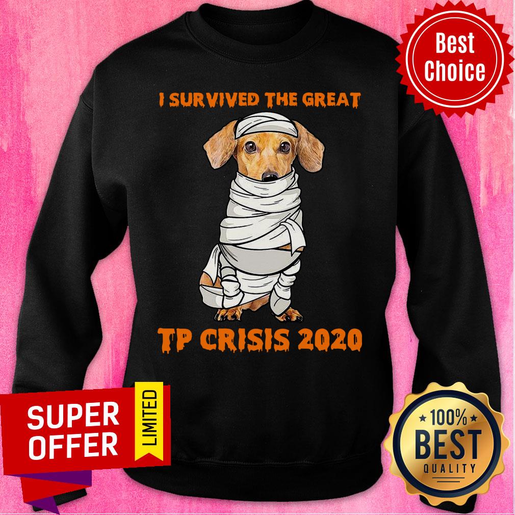 Dachshund Mummies Body I Survived The Great TP Crisis 2020 Shirt - Image 5