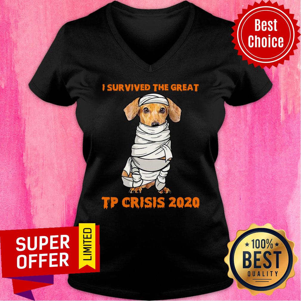 Dachshund Mummies Body I Survived The Great TP Crisis 2020 Shirt - Image 3