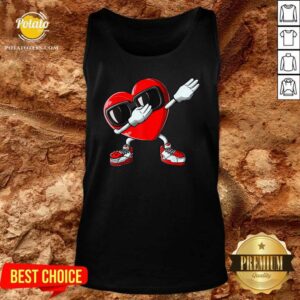 Alternative view of Funny Valentines Day Dabbing Heart Shirt
