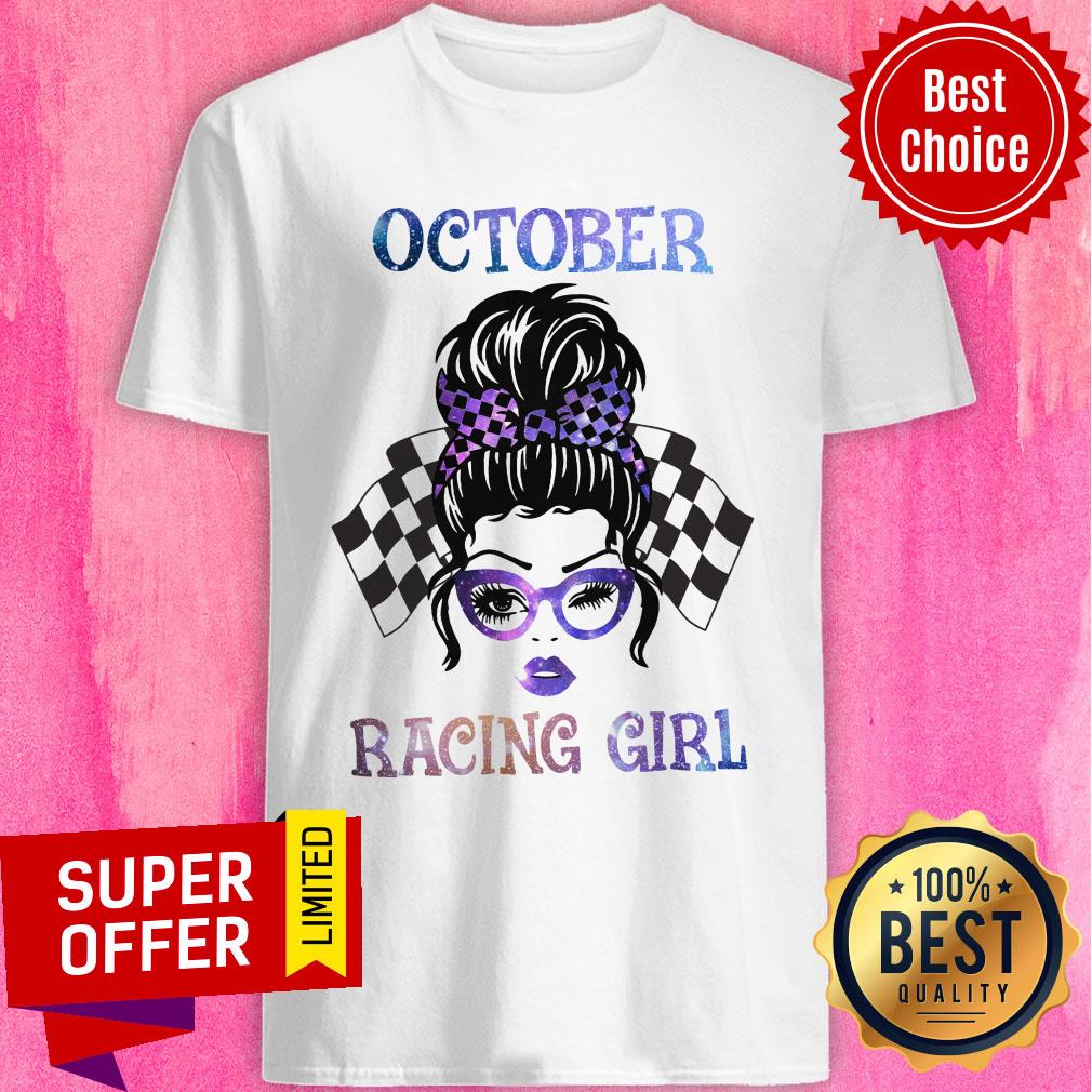 October Racing Girl Racing Flag Shirt