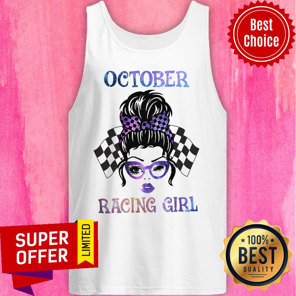 October Racing Girl Racing Flag Shirt - Image 3