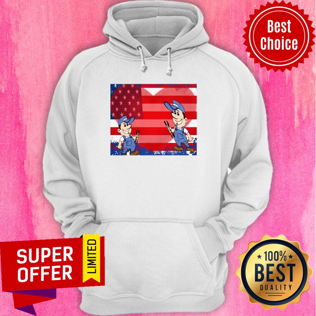 Top Fix Your Heart America Flag Shirt - Image 3