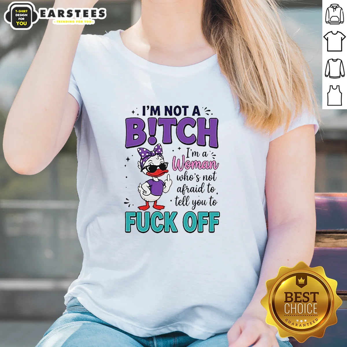 Good I Am Not A Bitch I'M A Woman WHO Is Not Afraid To Tell You To Fck Off Shirt - Image 2