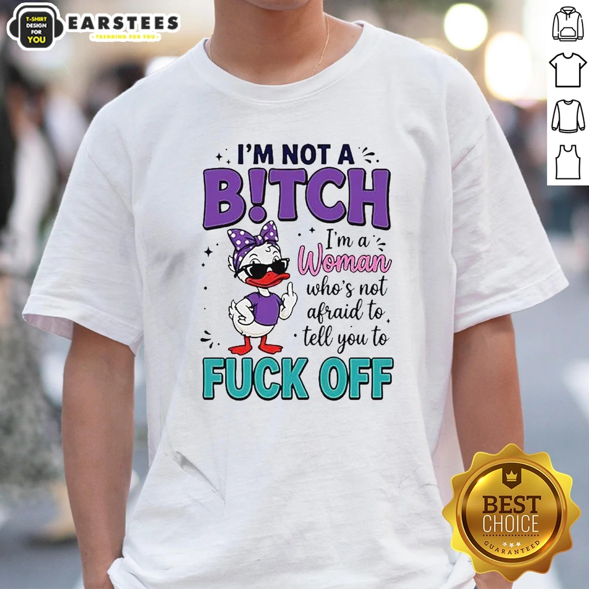 Good I Am Not A Bitch I'M A Woman WHO Is Not Afraid To Tell You To Fck Off Shirt
