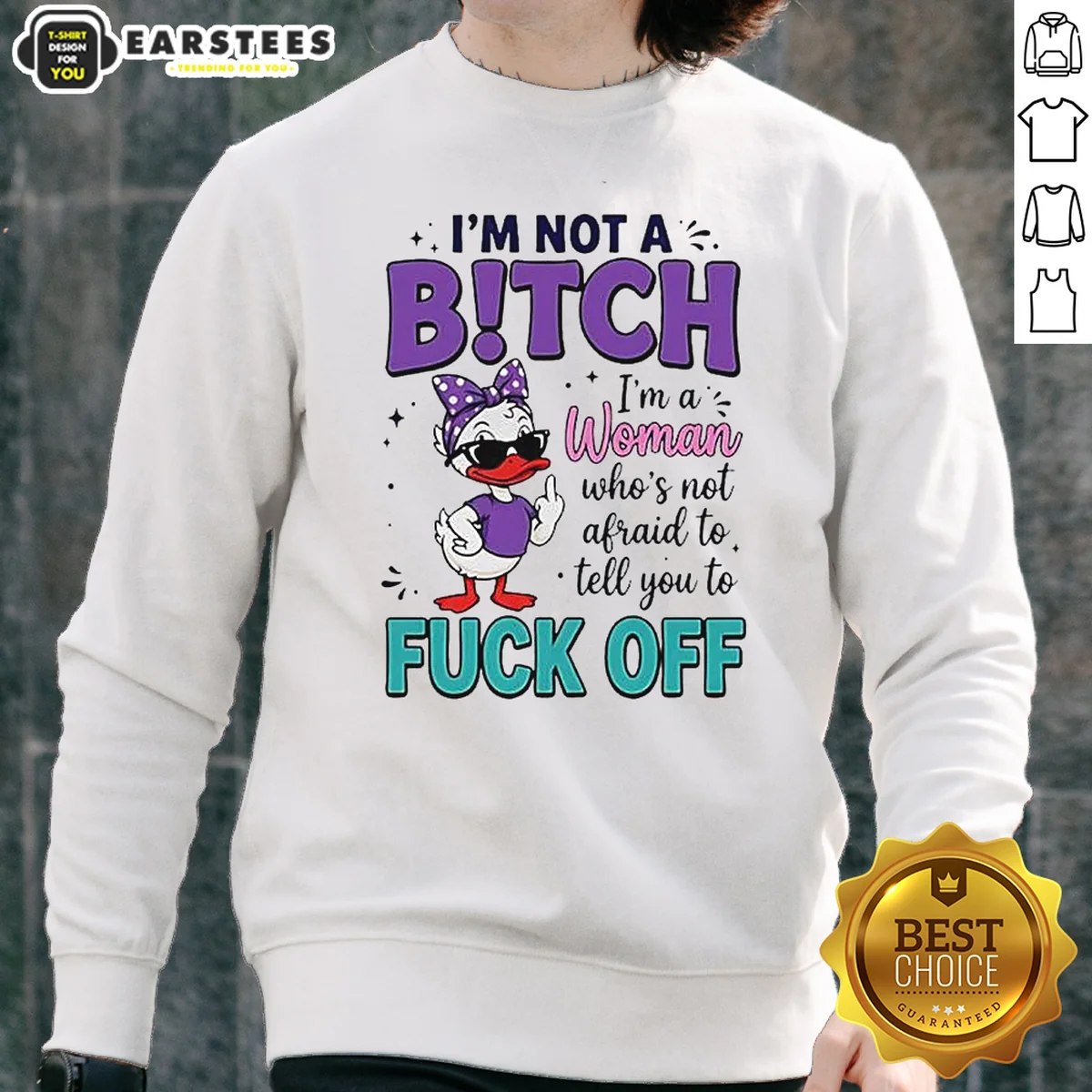 Good I Am Not A Bitch I'M A Woman WHO Is Not Afraid To Tell You To Fck Off Shirt - Image 4