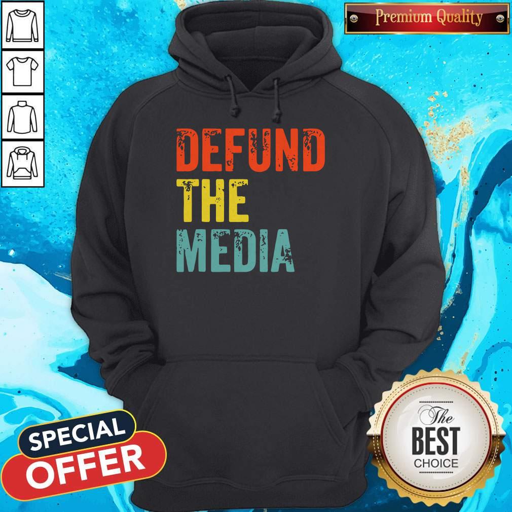 Retro Vintage Defund The Media Shirt - Image 5