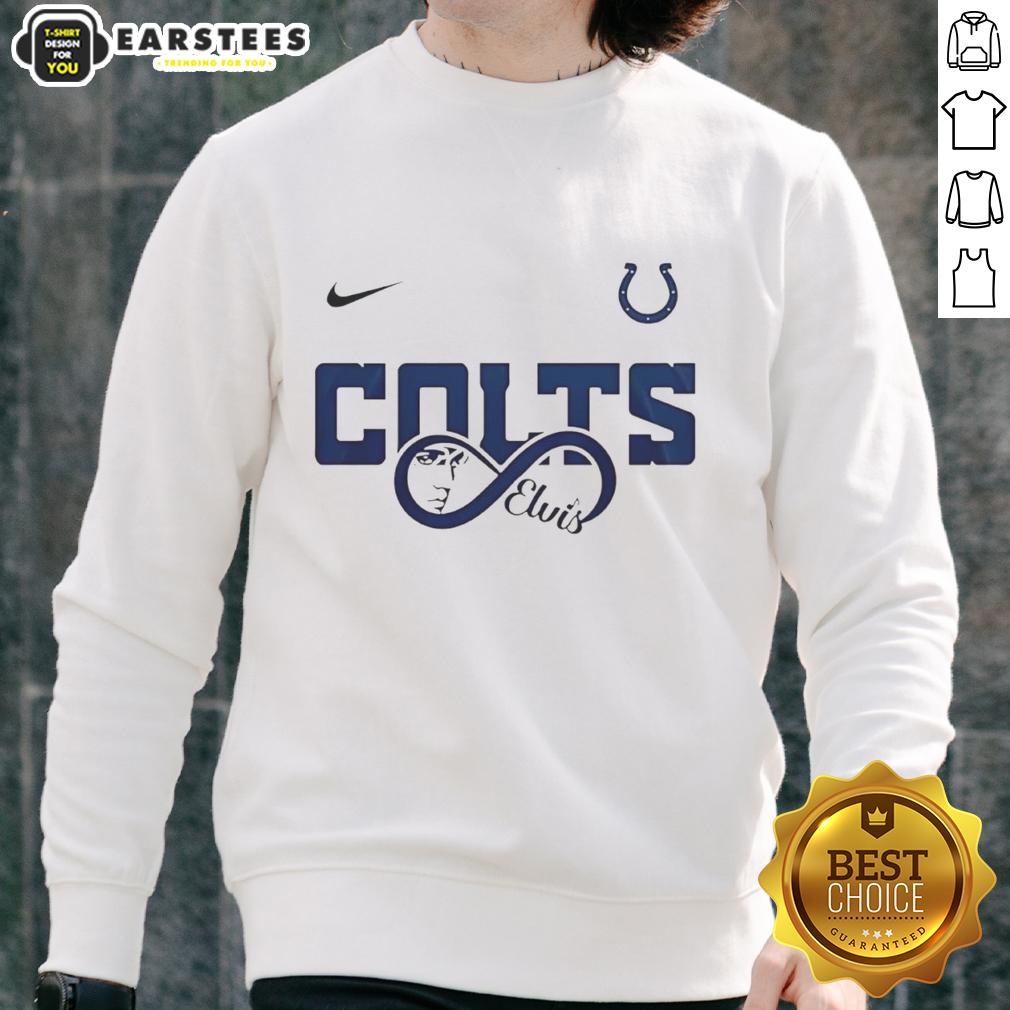 Premium Indianapolis Colts NFL Elvis Presley Loves You Fan T-Shirt - Image 5