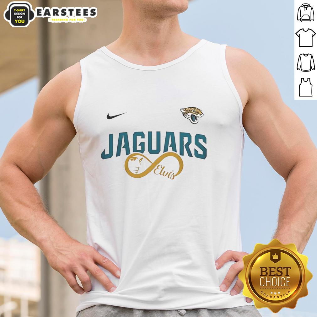 Premium Jacksonville Jaguars NFL Elvis Presley Loves You Fan T-Shirt - Image 4