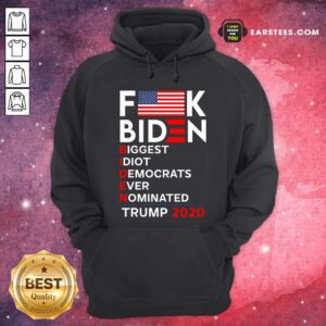 Alternative view of Awesome Fuck Biden Biggest Idiot Democrats Ever Nominated Trump 2020 Shirt
