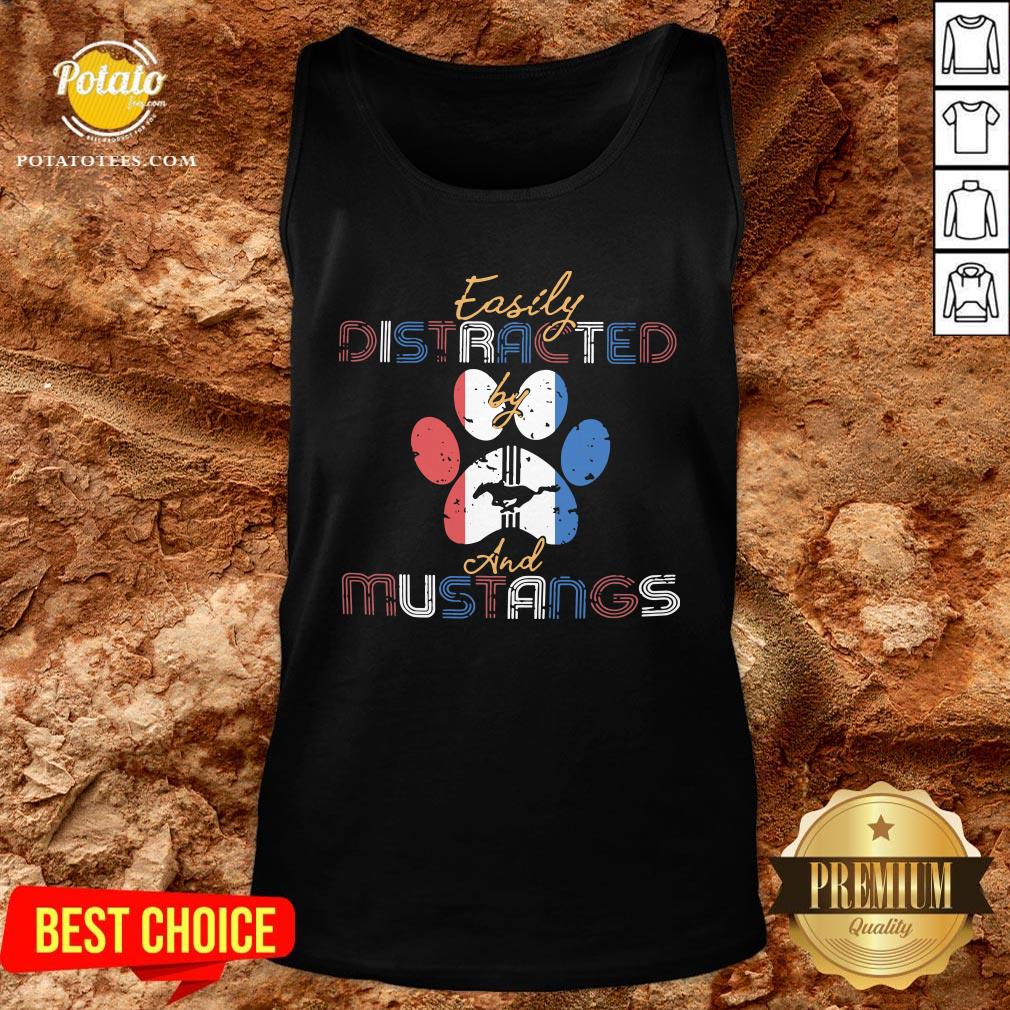 Funny Easily Distracted And Mustangs Shirt - Image 3