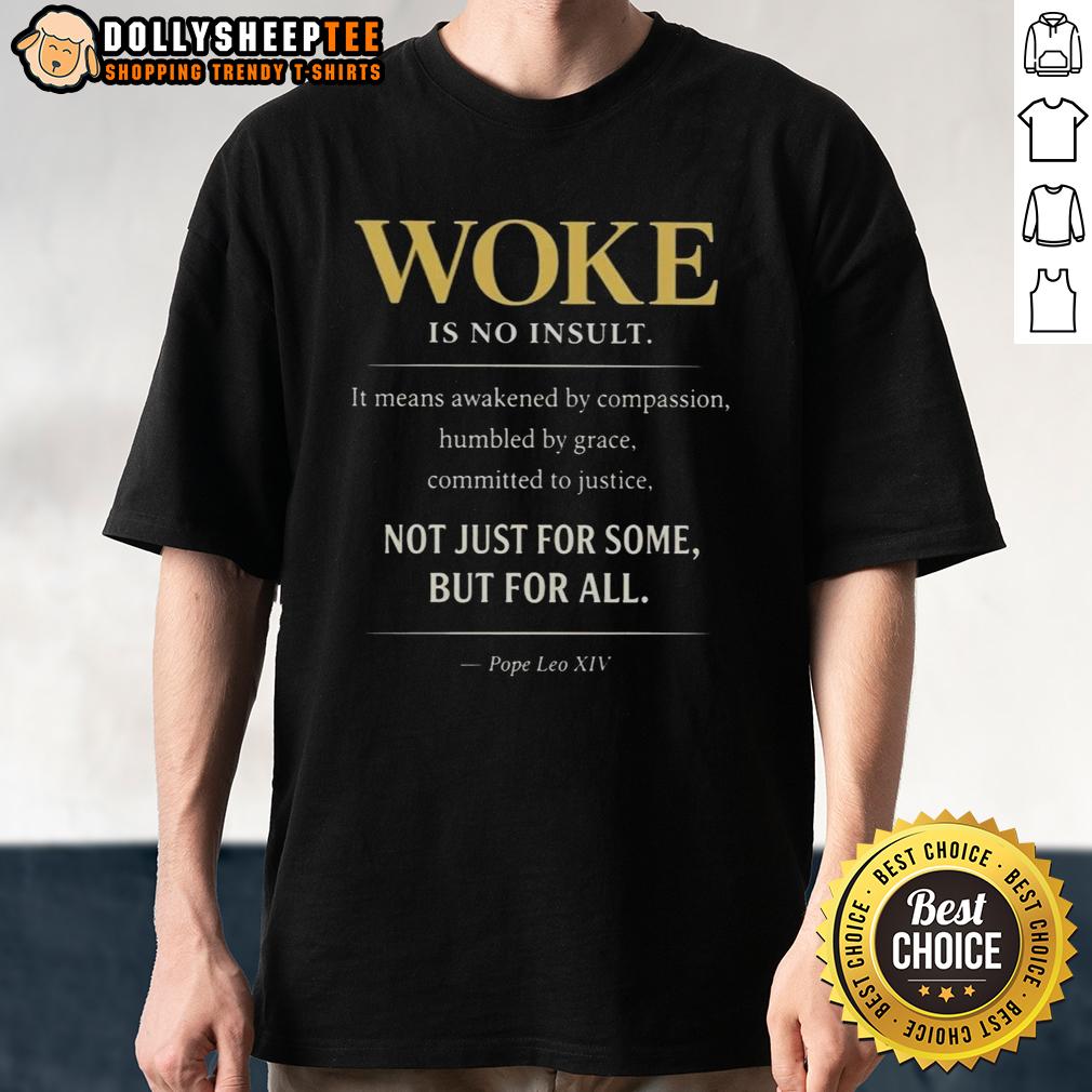 Good Pope Leo XIV Woke Is No Insult Not Just For Some But For All T-Shirt