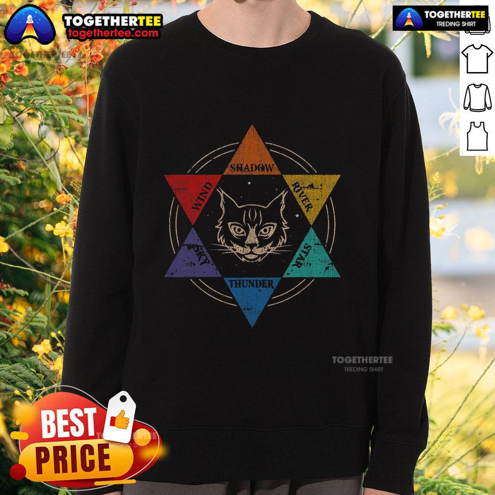 Top Warrior Cats Wind Shadow River Star Thunder Sky T-Shirt - Image 5