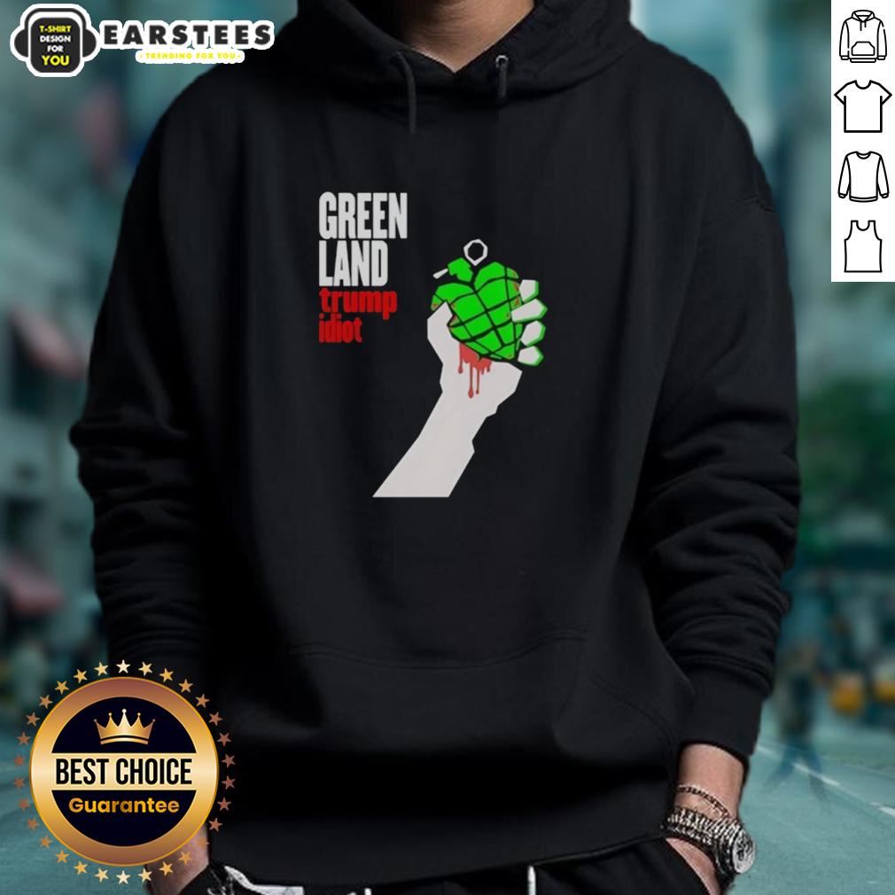 Premium Greenland Green Day Parody Trump Idiot T-Shirt - Image 2